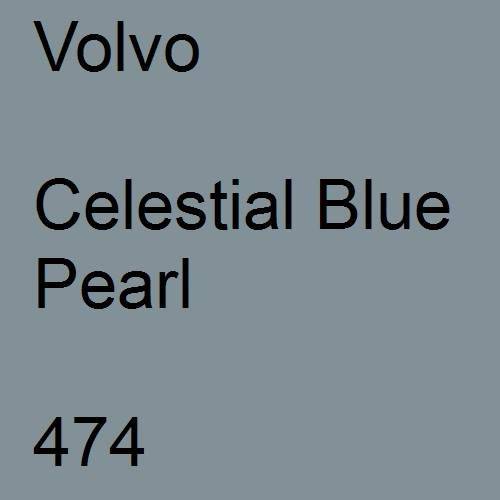 Volvo, Celestial Blue Pearl, 474.